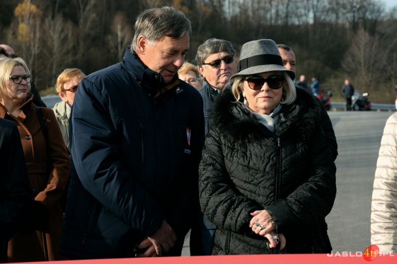 Uroczyste oddanie do użytku mostu na Jasiołce w Brzezówce