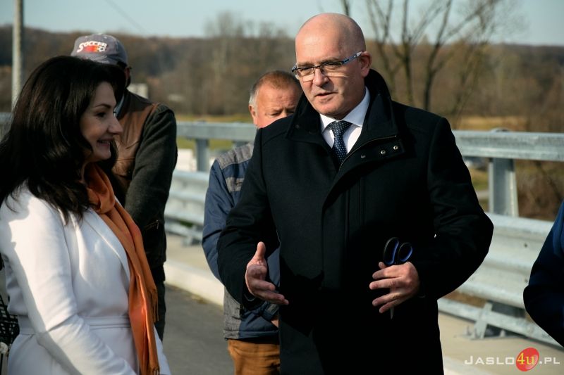 Uroczyste oddanie do użytku mostu na Jasiołce w Brzezówce