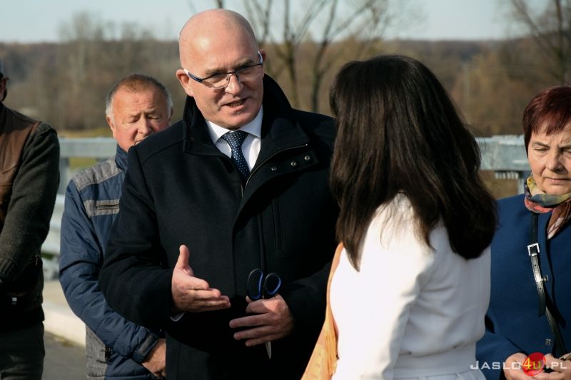Uroczyste oddanie do użytku mostu na Jasiołce w Brzezówce