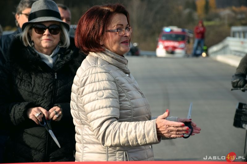Uroczyste oddanie do użytku mostu na Jasiołce w Brzezówce