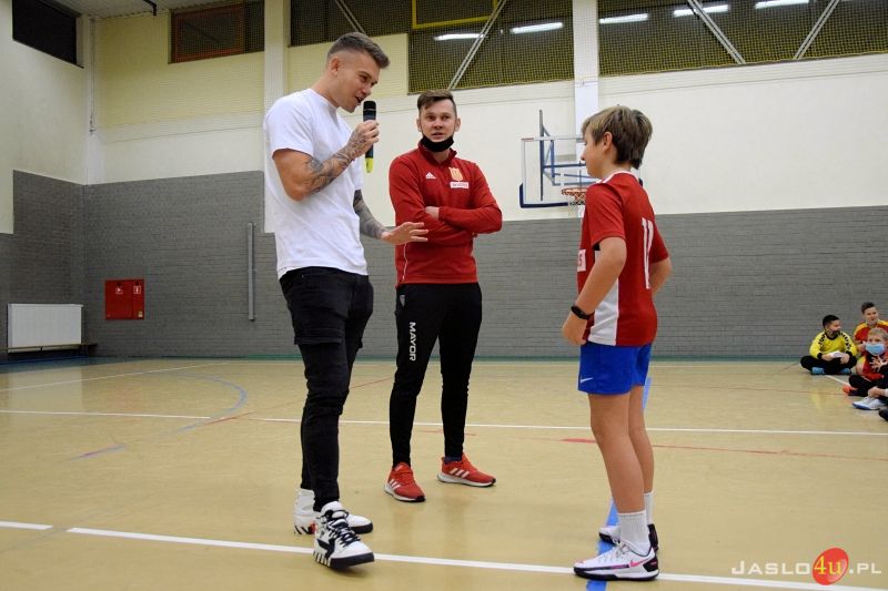 Kamil Piątkowski na treningu UKS 6 Jasło