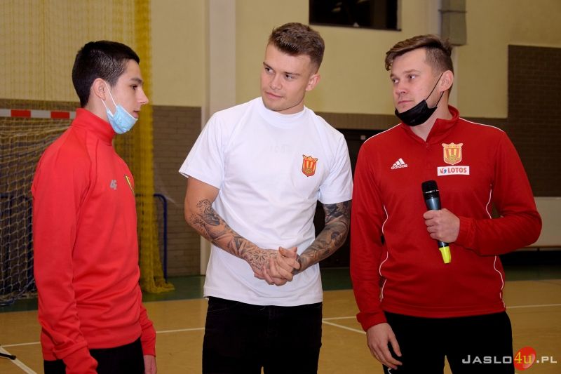 Kamil Piątkowski na treningu UKS 6 Jasło