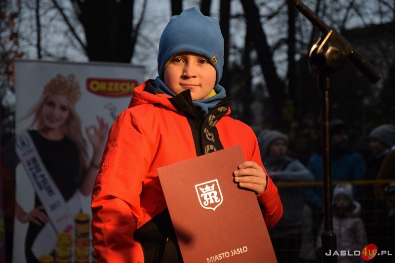 Mikołaj w Parku Miejskim w Jaśle 2021