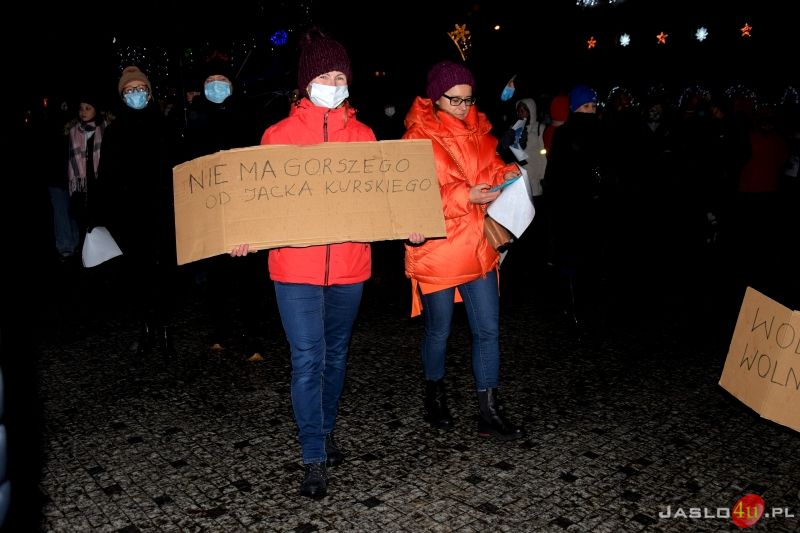 Protest przeciwko ustawie "Lex TVN" w Jaśle