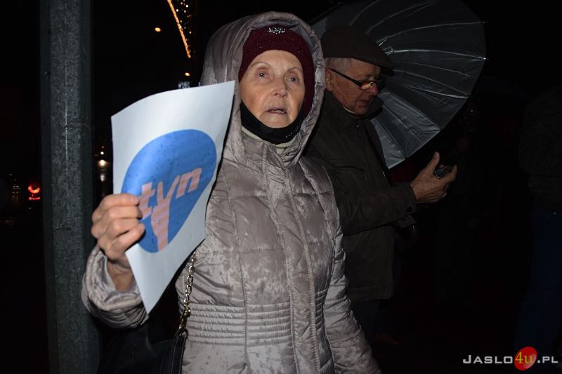 Protest przeciwko ustawie "Lex TVN" w Jaśle