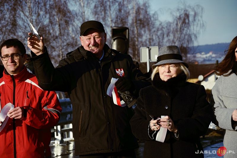 Uroczyste otwarcie nowego mostu łączącego osiedla Sobniów i Hankówka