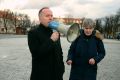 Pikieta przeciwko planom reorganizacji I LO w Jaśle