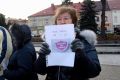 Pikieta przeciwko planom reorganizacji I LO w Jaśle