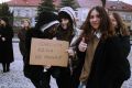 Pikieta przeciwko planom reorganizacji I LO w Jaśle