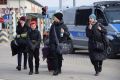 Przejazd pociągu humanitarnego z przejścia granicznego w Krościenku