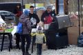Przejazd pociągu humanitarnego z przejścia granicznego w Krościenku