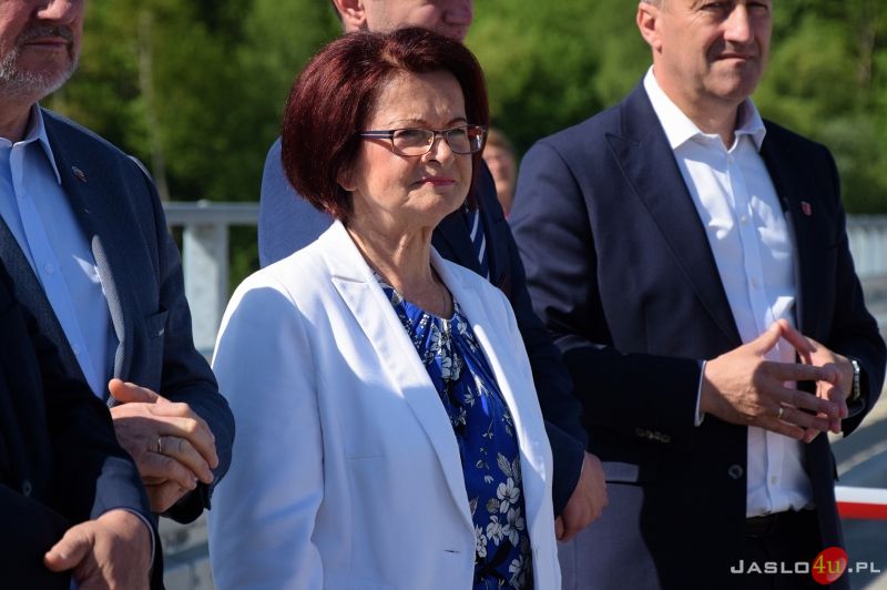 Otwarcie mostu na rzece Ropie w Przysiekach