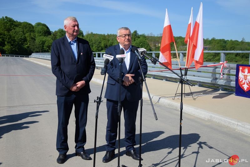 Otwarcie mostu na rzece Ropie w Przysiekach