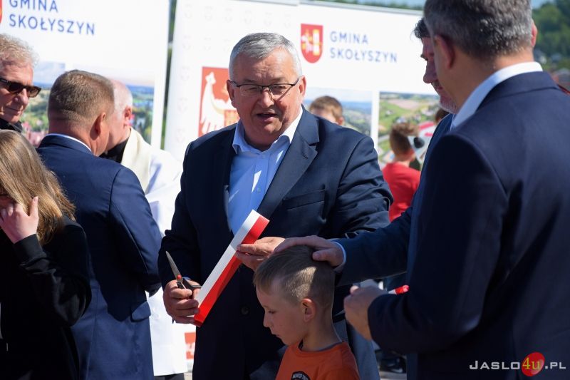 Otwarcie mostu na rzece Ropie w Przysiekach
