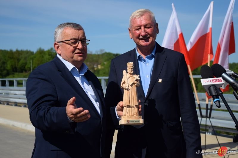 Otwarcie mostu na rzece Ropie w Przysiekach