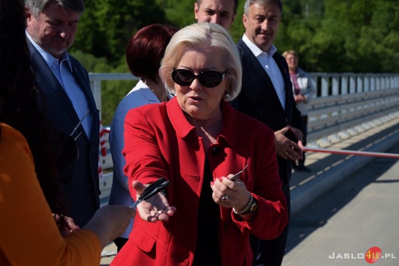 Otwarcie mostu na rzece Ropie w Przysiekach