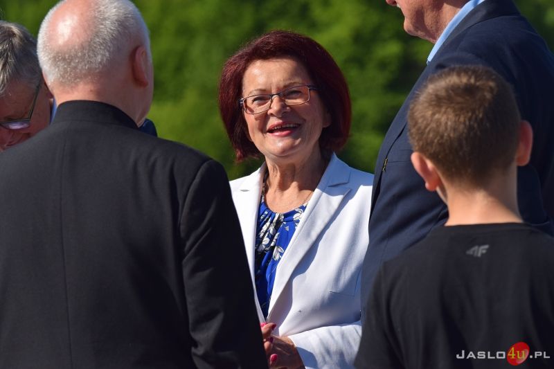 Otwarcie mostu na rzece Ropie w Przysiekach