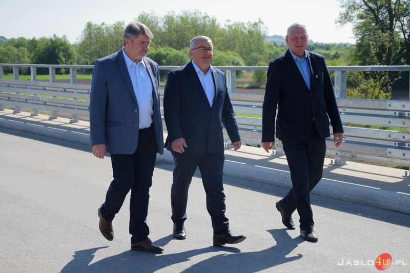 Otwarcie mostu na rzece Ropie w Przysiekach