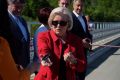 Otwarcie mostu na rzece Ropie w Przysiekach