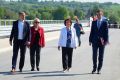 Otwarcie mostu na rzece Ropie w Przysiekach