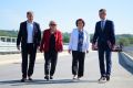 Otwarcie mostu na rzece Ropie w Przysiekach