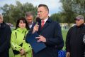 Uroczystość nadania imienia Jana Czubika stadionowi sportowemu w Czeluśnicy