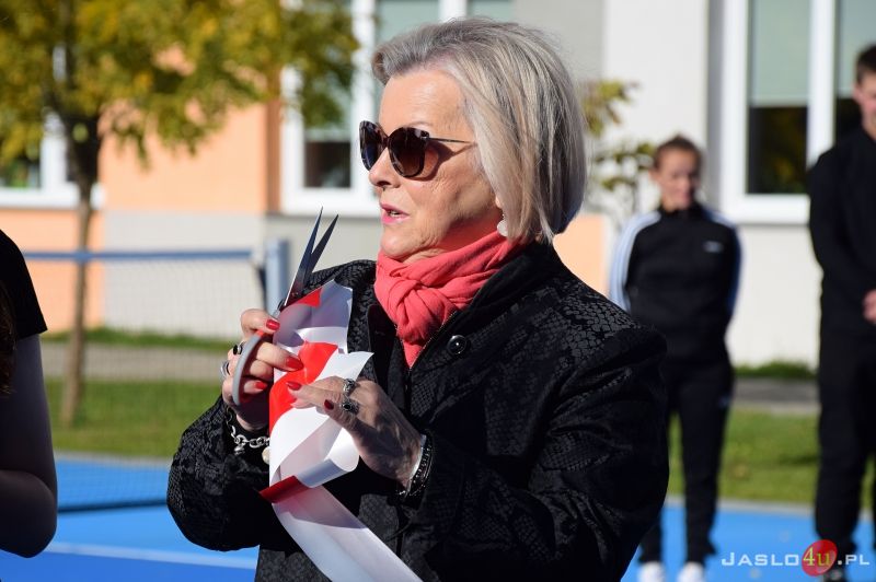 Otwarcie kortu tenisowego przy Zespole Szkół Budowlanych w Jaśle