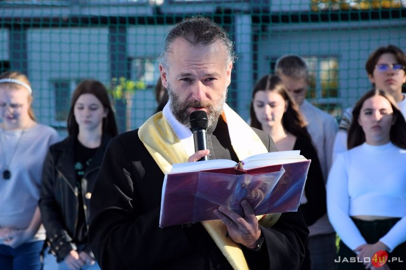 Otwarcie kortu tenisowego przy Zespole Szkół Budowlanych w Jaśle