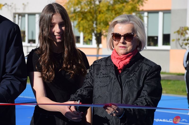 Otwarcie kortu tenisowego przy Zespole Szkół Budowlanych w Jaśle