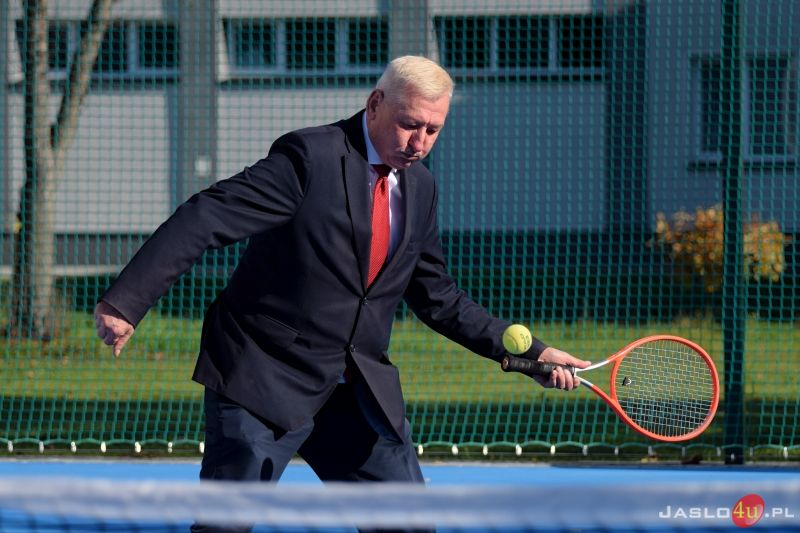 Otwarcie kortu tenisowego przy Zespole Szkół Budowlanych w Jaśle