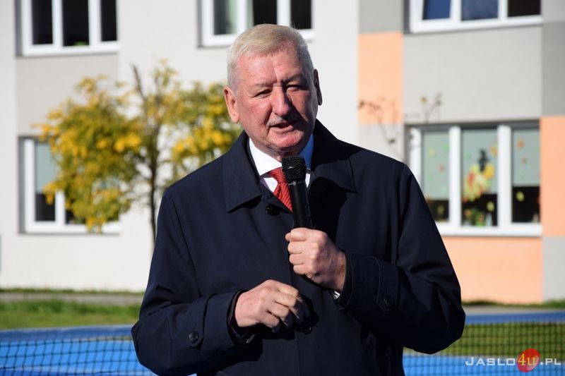 Otwarcie kortu tenisowego przy Zespole Szkół Budowlanych w Jaśle