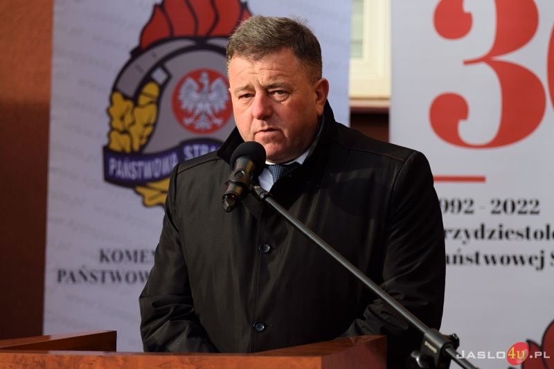 Prezentacja samochodów i wyposażenia pozyskanego przez KP PSP w Jaśle w 2022 r.