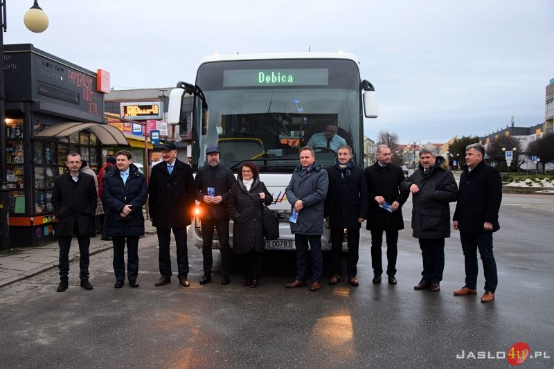 Inauguracja połączenia autobusowego Jasło - Dębica