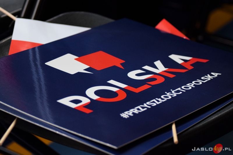 Wizyta premiera Mateusza Morawieckiego w Jaśle - inauguracja kampanii wyborczej PiS