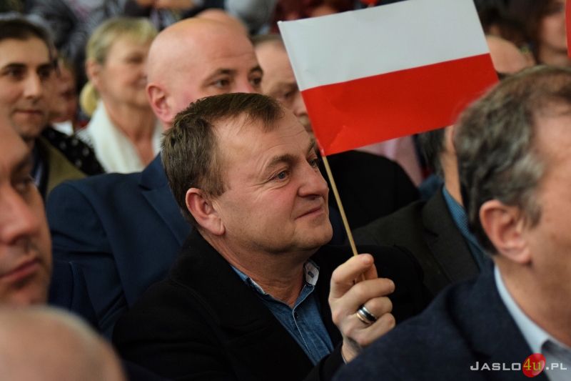 Wizyta premiera Mateusza Morawieckiego w Jaśle - inauguracja kampanii wyborczej PiS