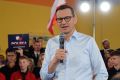 Wizyta premiera Mateusza Morawieckiego w Jaśle - inauguracja kampanii wyborczej PiS