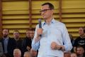 Wizyta premiera Mateusza Morawieckiego w Jaśle - inauguracja kampanii wyborczej PiS