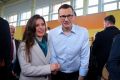 Wizyta premiera Mateusza Morawieckiego w Jaśle - inauguracja kampanii wyborczej PiS
