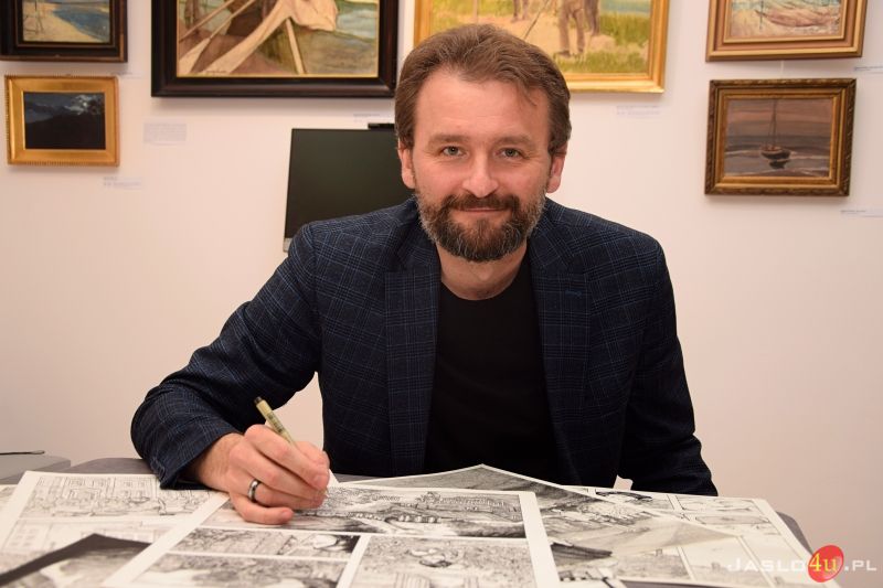 Spotkanie autorskie z Wojciechem Glanowskim - autorem pierwszego komiksu o zniszczeniu Jasła