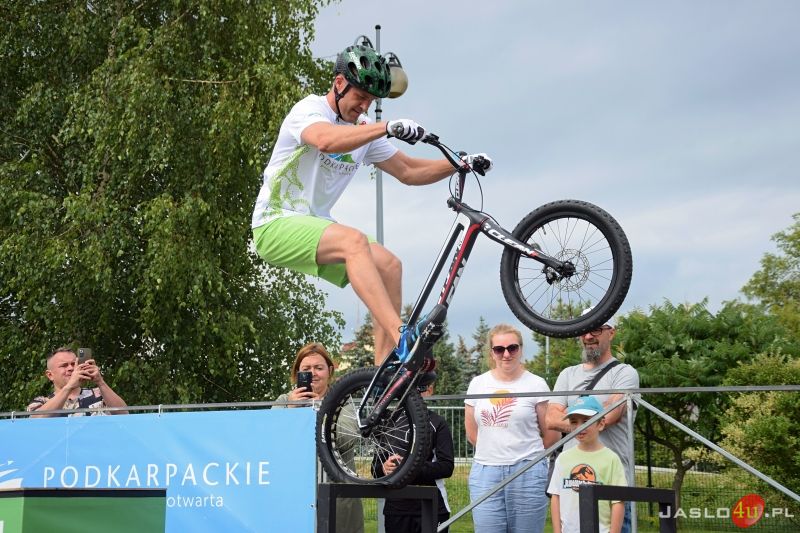 Pokaz rowerowy Krystiana Herby w Jaśle