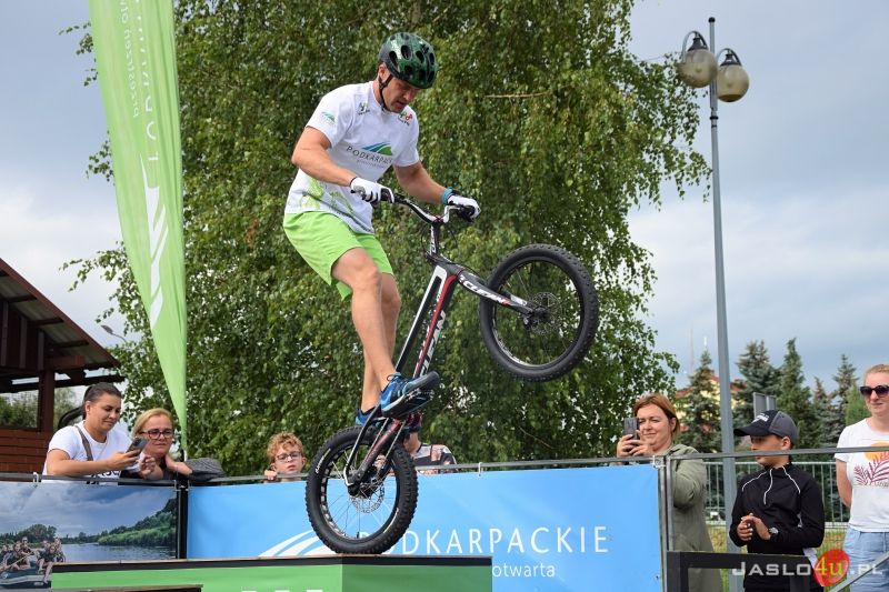 Pokaz rowerowy Krystiana Herby w Jaśle