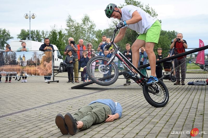 Pokaz rowerowy Krystiana Herby w Jaśle