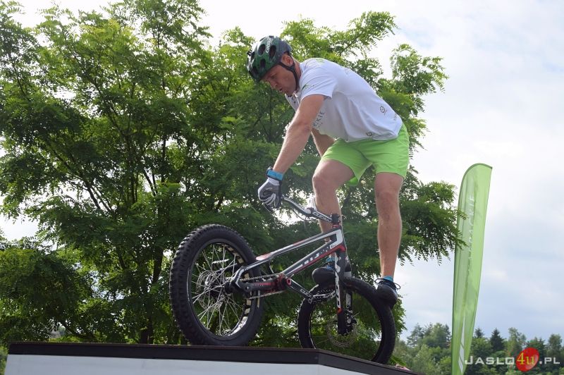 Pokaz rowerowy Krystiana Herby w Jaśle