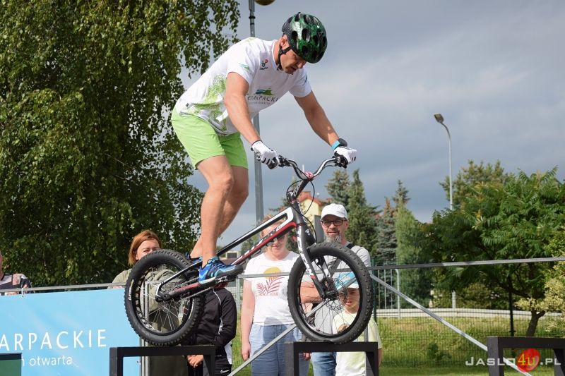 Pokaz rowerowy Krystiana Herby w Jaśle