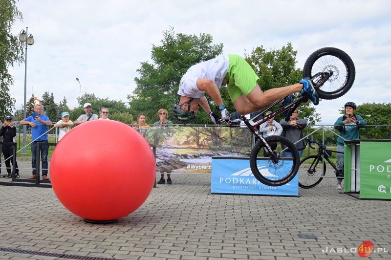 Pokaz rowerowy Krystiana Herby w Jaśle