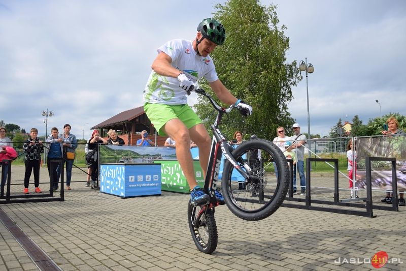 Pokaz rowerowy Krystiana Herby w Jaśle
