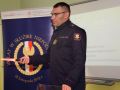 Spotkanie kolonistów z kolejarzem i strażnikami ochrony kolei