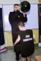Spotkanie kolonistów z kolejarzem i strażnikami ochrony kolei