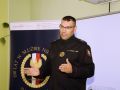Spotkanie kolonistów z kolejarzem i strażnikami ochrony kolei