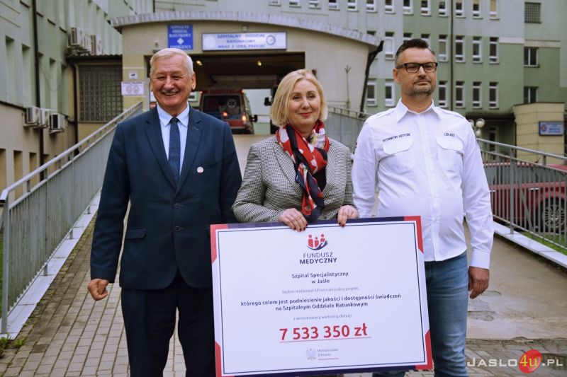 7,5 mln zł dla jasielskiego szpitala na przebudowę i doposażenie SOR